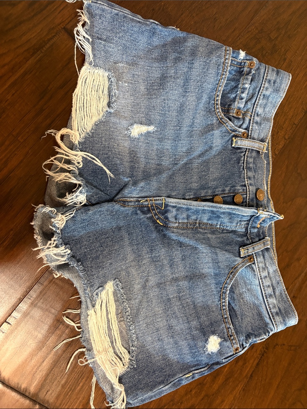 We the free denim cut off shorts size 24 - Picture 4 of 5